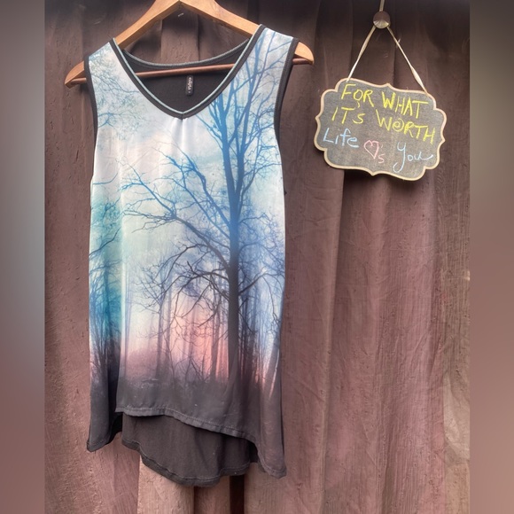 51-You Are Remarkable ❤️ Edista Wanderlust Forest Tank - Picture 3 of 7